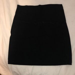 Black mini skirt